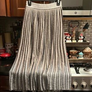 Anthropologie sparkly pleated skirt